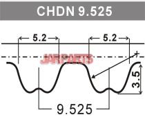 924F6K288AB Timing Belt