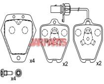 4B0698151C Brake Pad