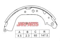 K1209 Brake Shoe