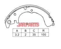 K2314 Brake Shoe