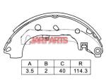 K3428 Brake Shoe