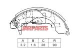 K6673 Brake Shoe