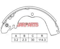 K6725 Brake Shoe