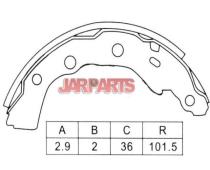 K6733 Brake Shoe