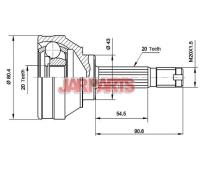 151001 CV Joint Kit