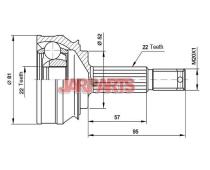 151007 CV Joint Kit