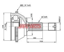 9566722180 CV Joint Kit