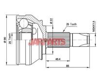 151258 CV Joint Kit