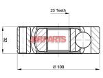 161002 CV Joint Kit