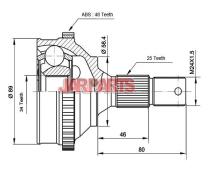 32721P CV Joint Kit