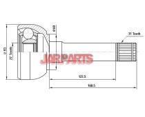 3910101J00 CV Joint Kit