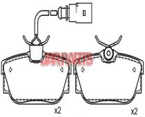 7D0698451B Brake Pad